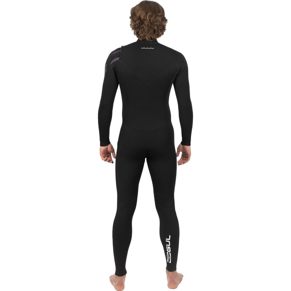2026 Gul Mens Response Echo 3/2mm Chest Zip Wetsuit RE1327-C1 - Black / Contour Camo